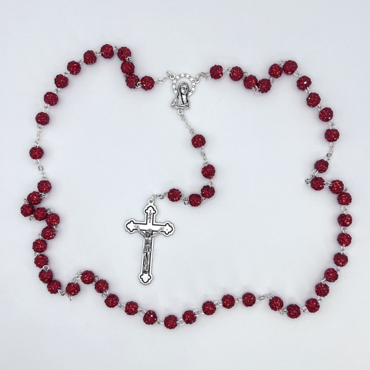 Rosario strass fiesta – cuentas de 8 mm