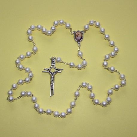 Rosario de perla acrilico misterio