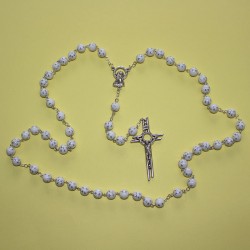 Rosario de estrellas blanco