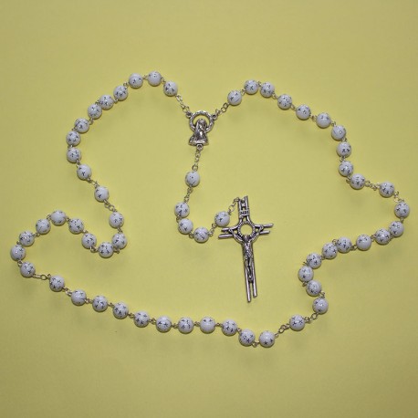 Rosario de estrellas blanco