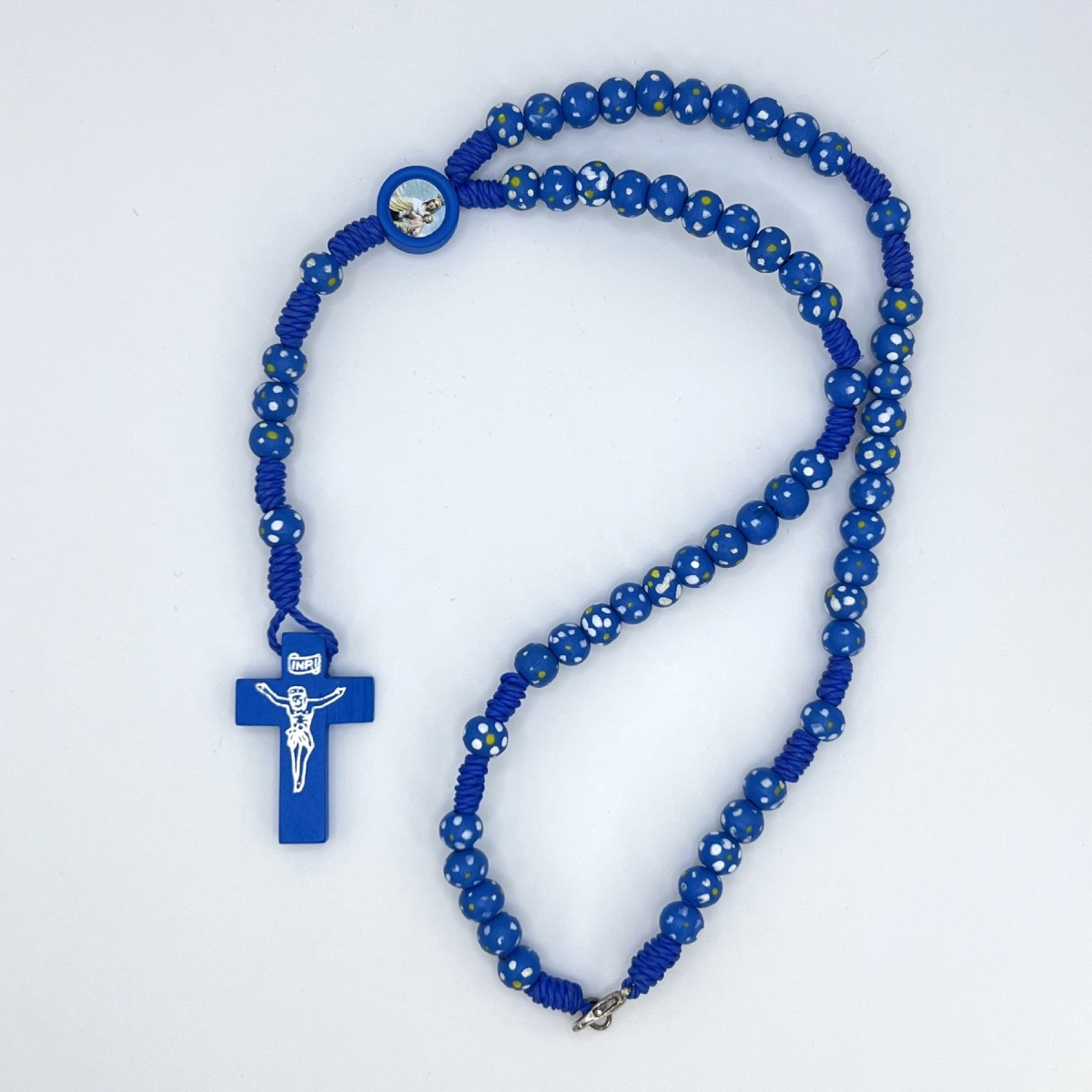 Rosario franciscano de madera con cuerda – varios colores