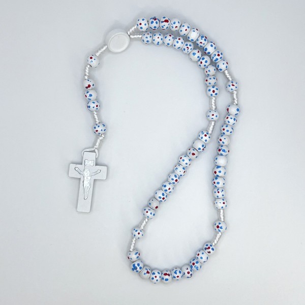 Rosario franciscano de madera con cuerda – varios colores
