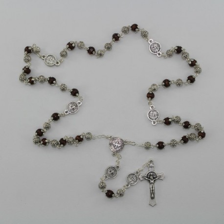 Rosario madera oscuro