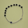 Pulsera de corazones de hematite – artesanal y elegante