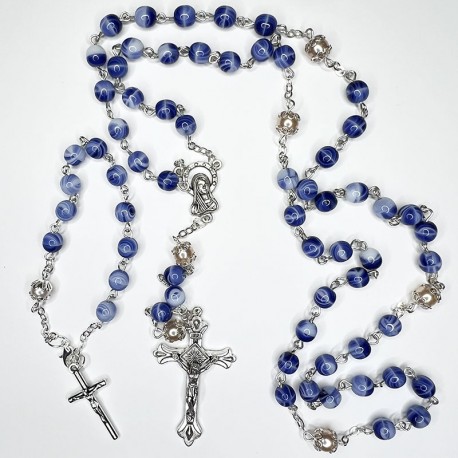 Pack Familiar – 2 conjuntos de Pulsera y Rosario de cristal