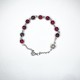 Pulsera de cristal perlado roja