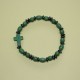 Pulsera de hematite y piedra verde