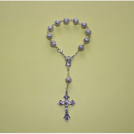 Décima cristal con copete blanco