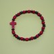 Pulsera de hematite y piedra roja