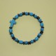 Pulsera de hematite y piedra azul