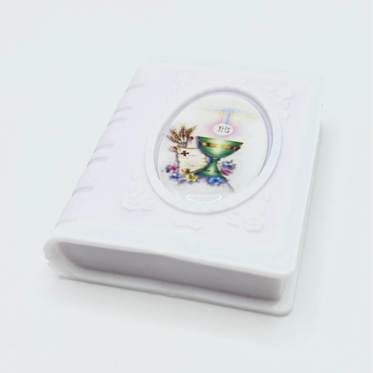 Libro de Primera Comunión para rosario – cáliz decorativo
