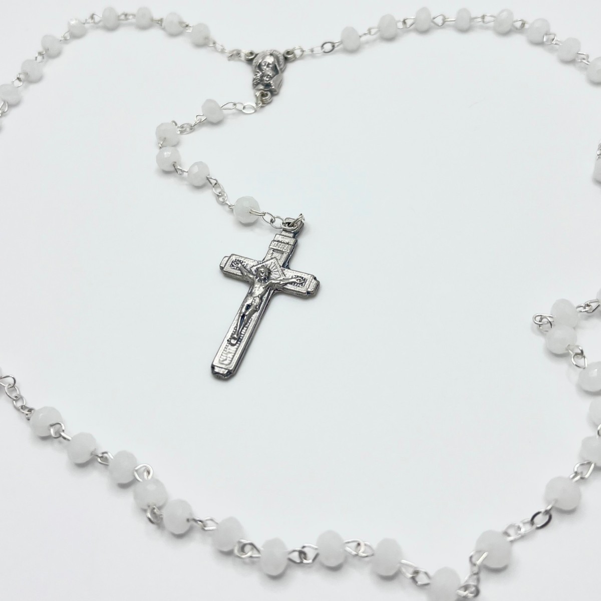 Rosario de cristal facetado 32 fases – cuentas de 6 mm