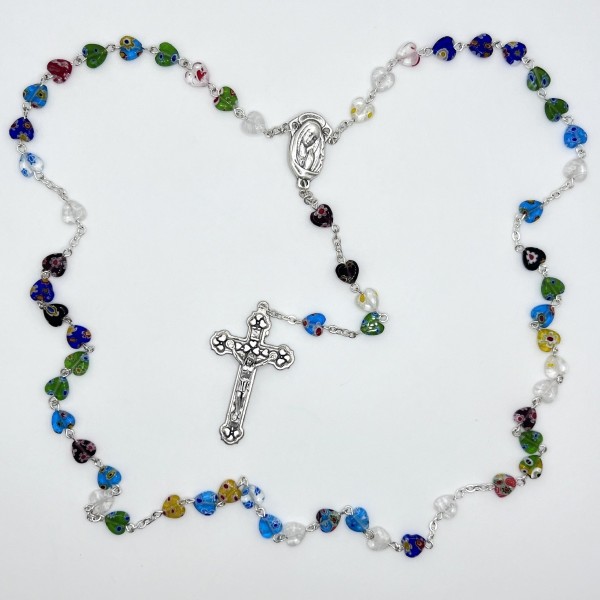 Rosario de cristal de Murano – cuentas de 7x7 mm