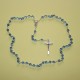 Rosario de cristal redondo azul – cuentas de 6 mm