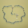 Rosario de cristal redondo azul – cuentas de 6 mm