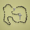 Rosario de hematite redondo – artesanal con cuentas de 6 mm