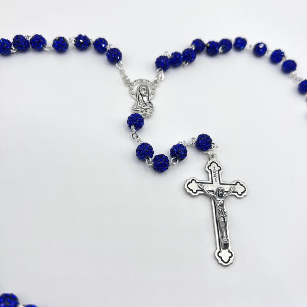Rosario strass fiesta – cuentas de 8 mm