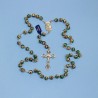 Rosario cloisonné verde – artesanal con cuentas de 8 mm