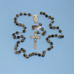 Rosario cloisonné negro