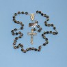 Rosario cloisonné negro