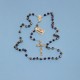 Rosario cloisonné azul – artesanal con cuentas de 6 mm