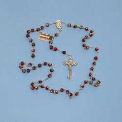 Rosario cloisonné rojo