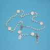 Rosario de nácar con misterios y cruz – artesanal y elegante