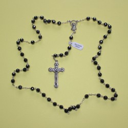 Rosario hematite facetado
